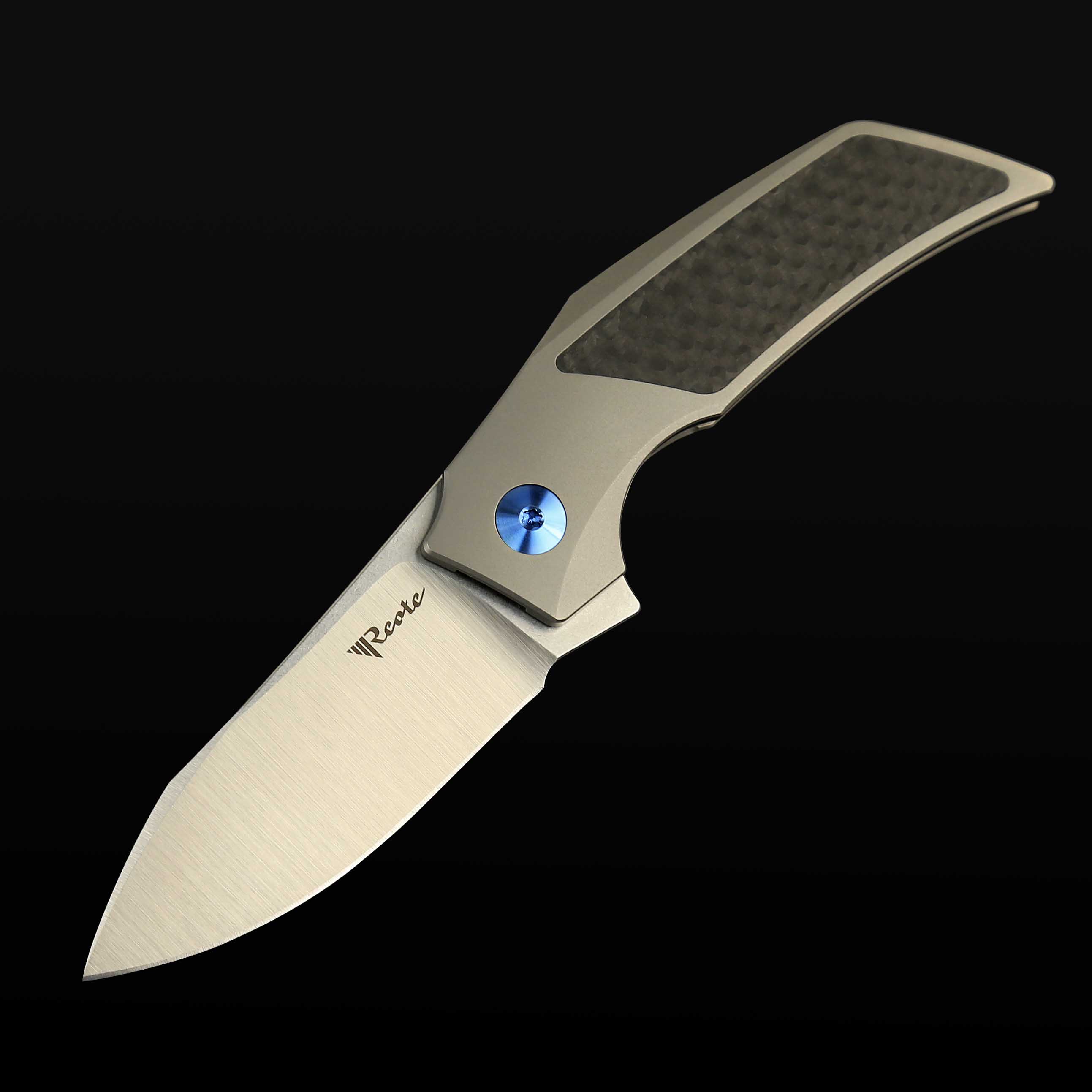 T2500 Titanium bead blast handle Carbon Fiber inlay