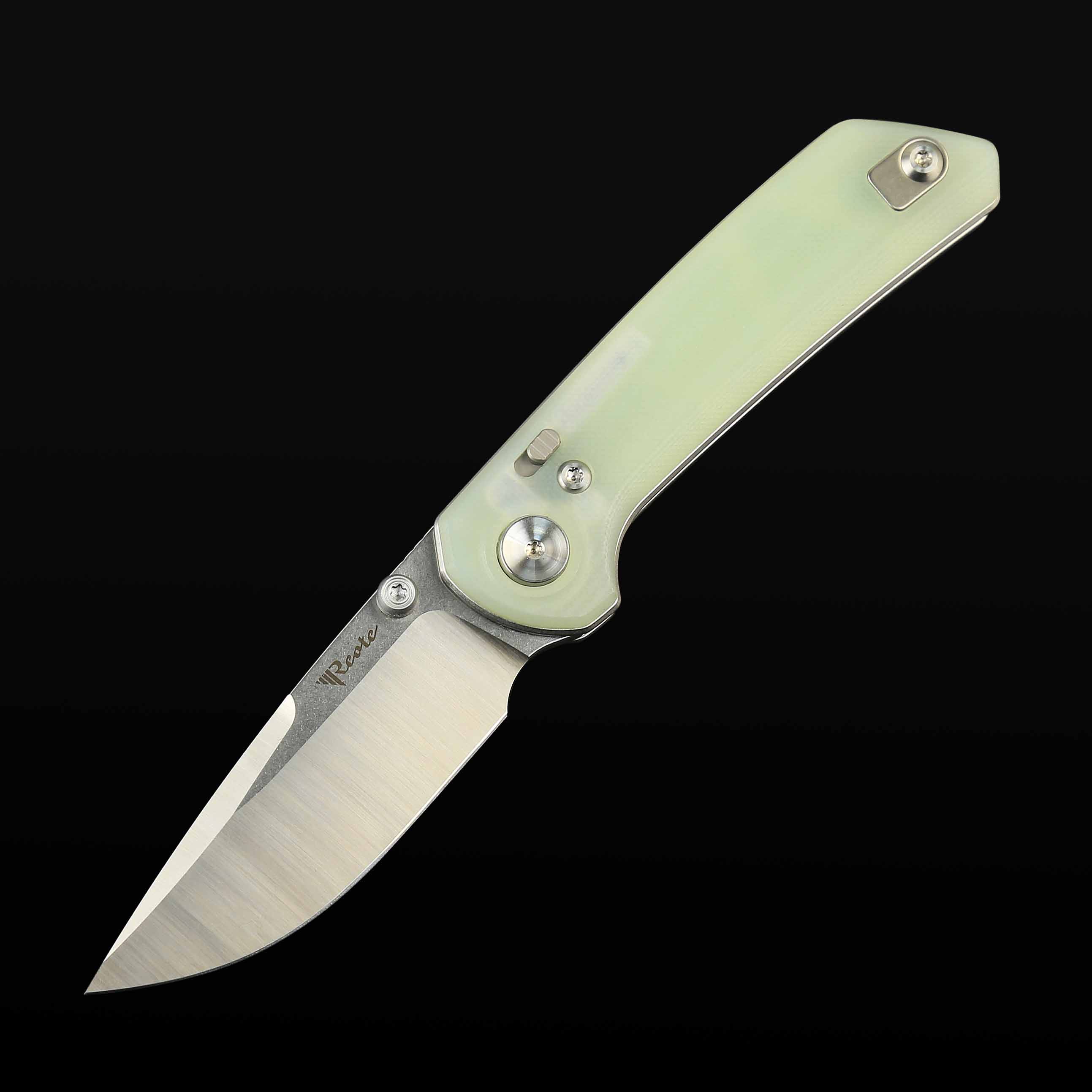 PL-XT Jade G10 inlay with Satin blade