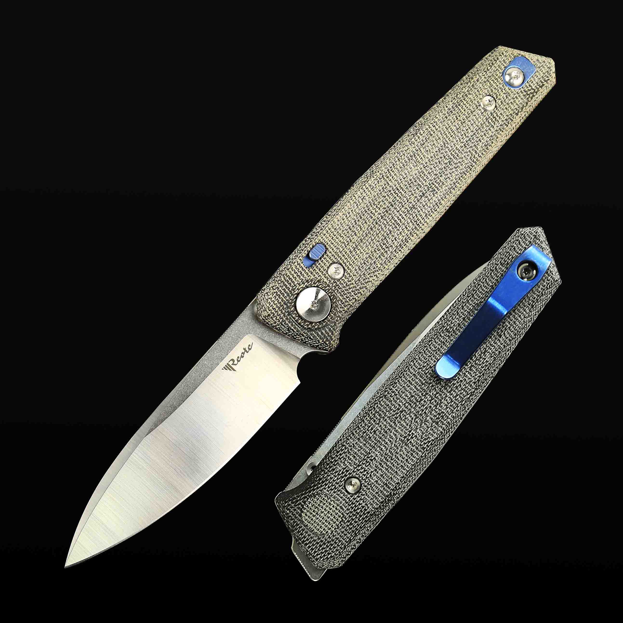 PL-6 Black Micarta inlay with Nitro-V blade