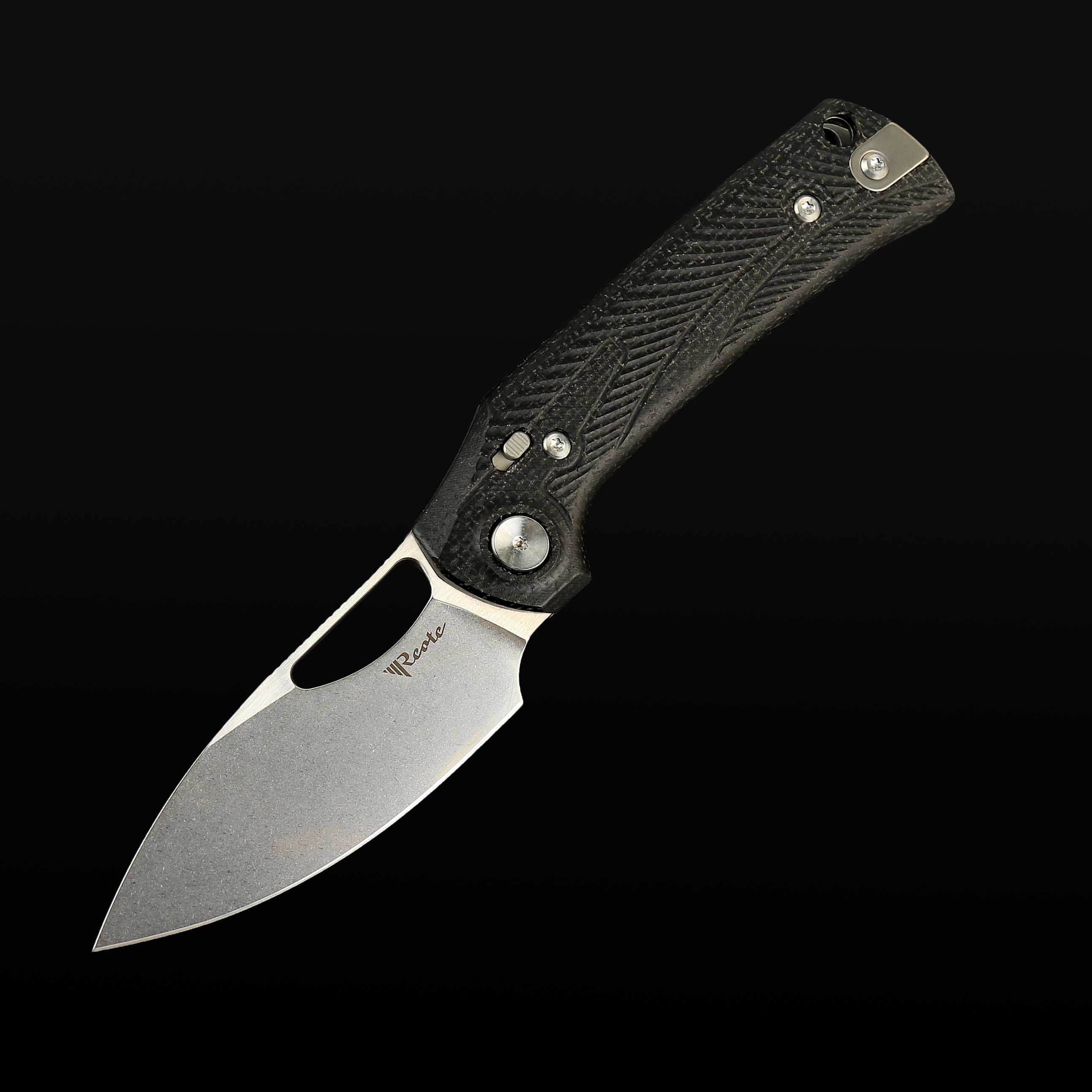 PL-XE Black Micarta inlay with Nitro-V blade - Stonewashed Drop Point